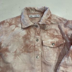Tie dye denim overshirt size 2-3t